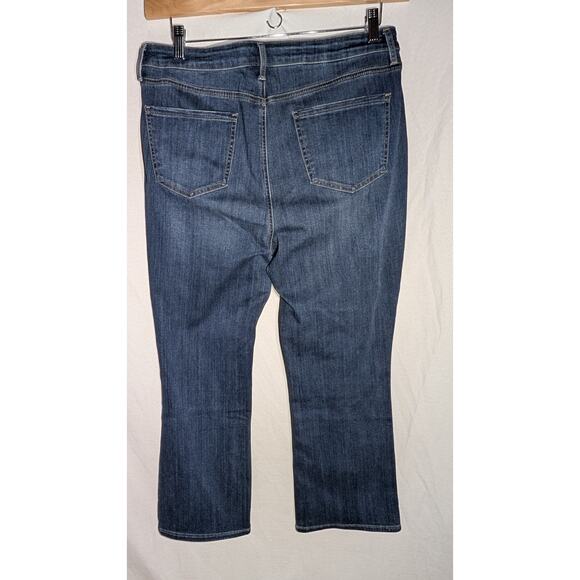 NYDJ Womens Slim Bootcut Ankle Jeans Sz 12 Lift X Tuck Stretch Cropped - Picture 4 of 5